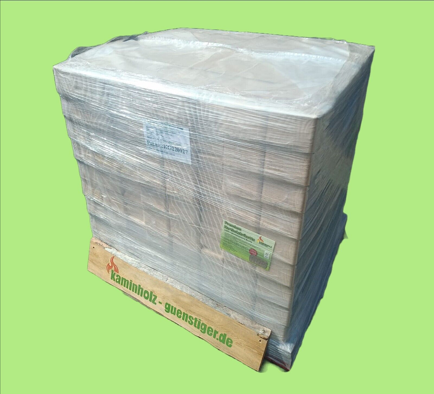 Buche RUF Hartholzbrikett Holzbriketts 990 kg 960 Palette 99 x 10 kg