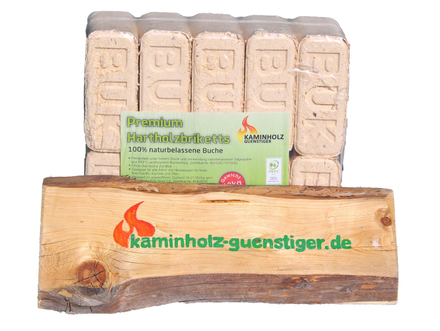 Buche RUF Hartholzbrikett Holzbriketts 990 kg 960 Palette 99 x 10 kg