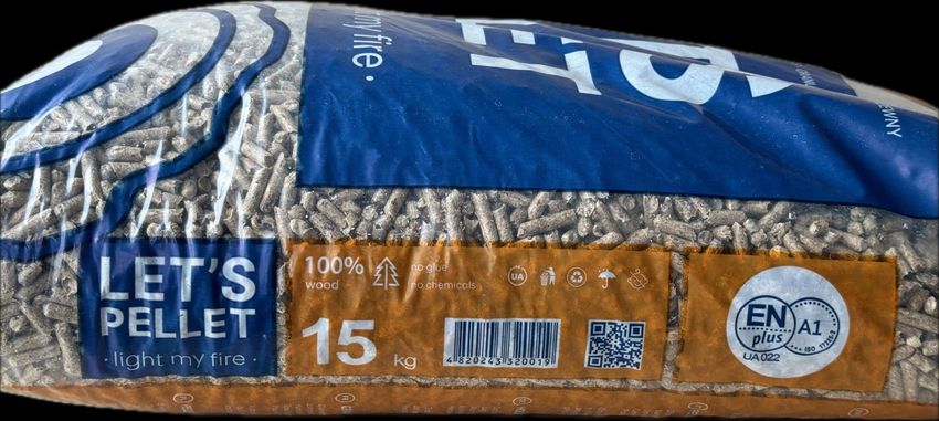 Holzpellets EN Plus A1 Palette 70x15kg Sack 1050kg Pellets