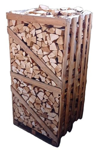Kaminholz Birke trocken 33 cm - 2 RM Palette Brennholz Feuerholz Holz 30 2m²