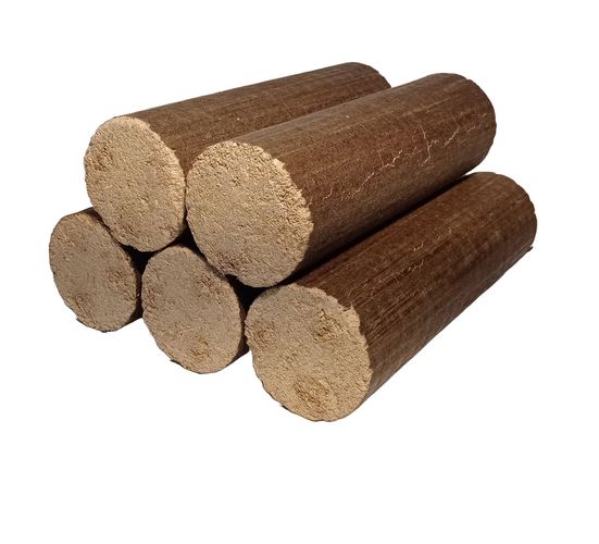 Hartholzbrikett Holzbriketts Nestro Nielsen BUCHE rund 960 kg Palette 96 x 10 kg