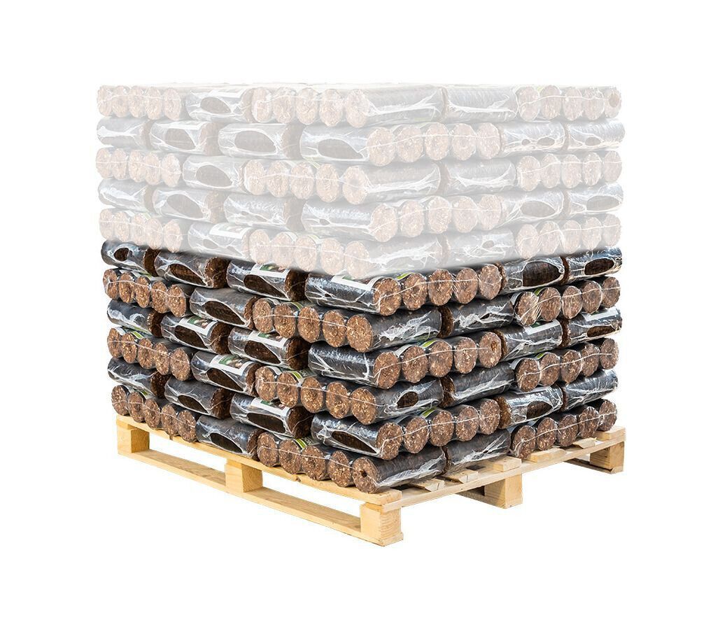 Nestro BIOMAC Rindenbriketts Holzbriketts Briketts rund Brennholz 450kg